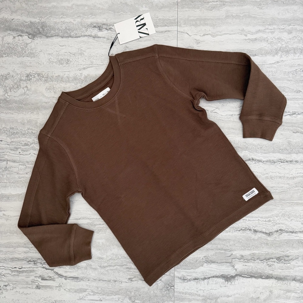 ZARA Boys Medium Weight Ottoman T Shirt